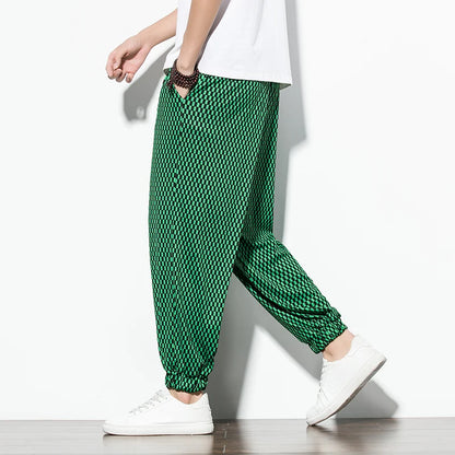 Checkerboard Harem Pants