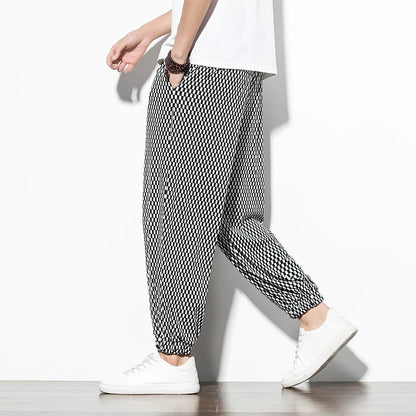 Checkerboard Harem Pants