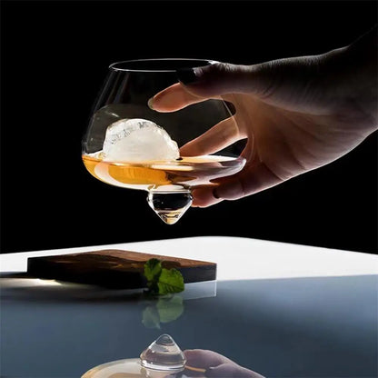 Angled Whiskey Glass