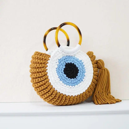 Evil Eye Tassel Tote